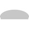 Ekena Millwork Elliptical Sunburst Architectural Grade PVC Combination Pediment, 70"W x 24-3/8"H x 2-3/4"P PEDPC070X245ELL01 - alternate 4